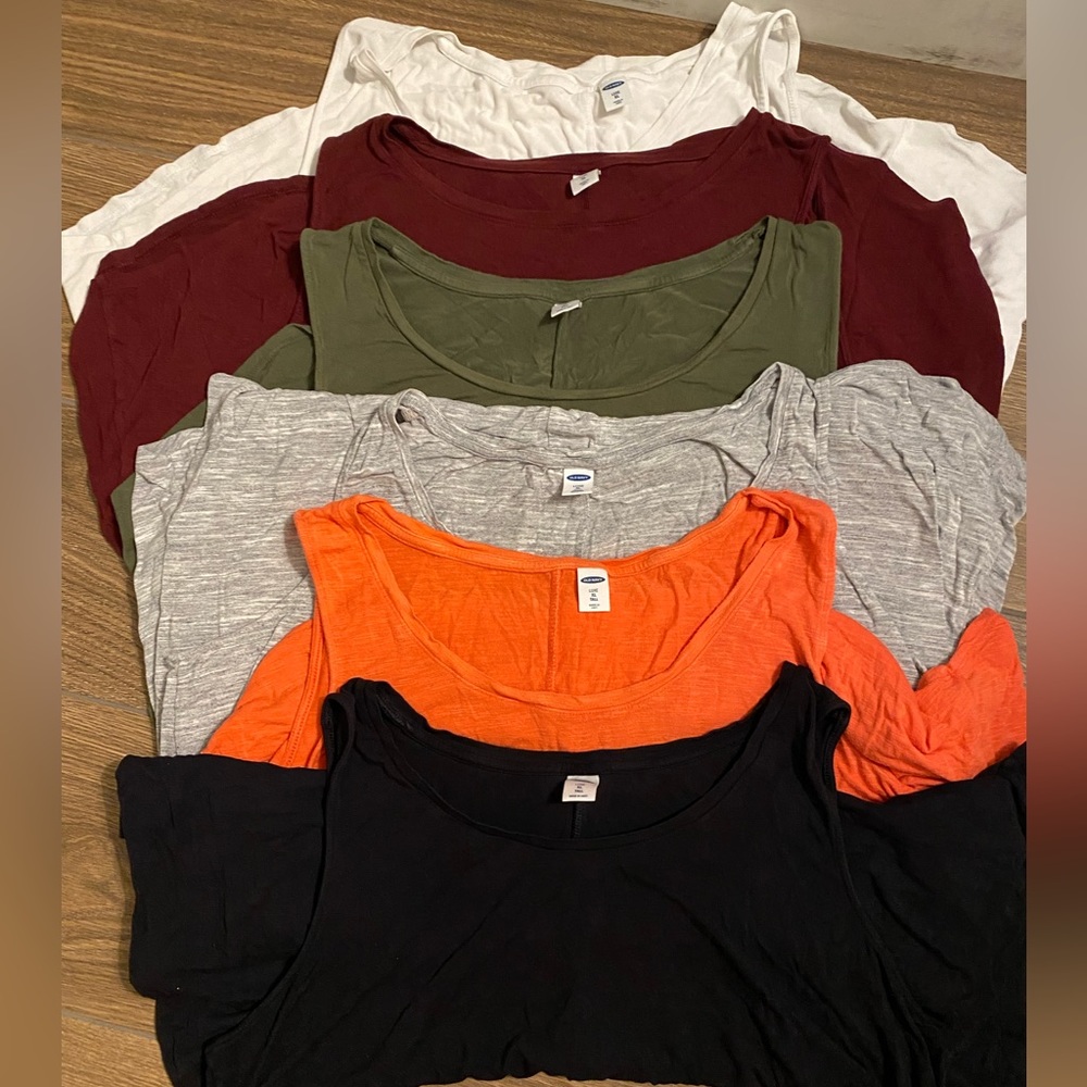 Old navy luxe tanks XL set of 6